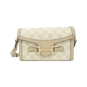 Gucci Horsebit 1955 bag beige white GG Supreme leather